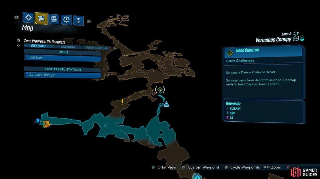 You can enter this cave from the north or south