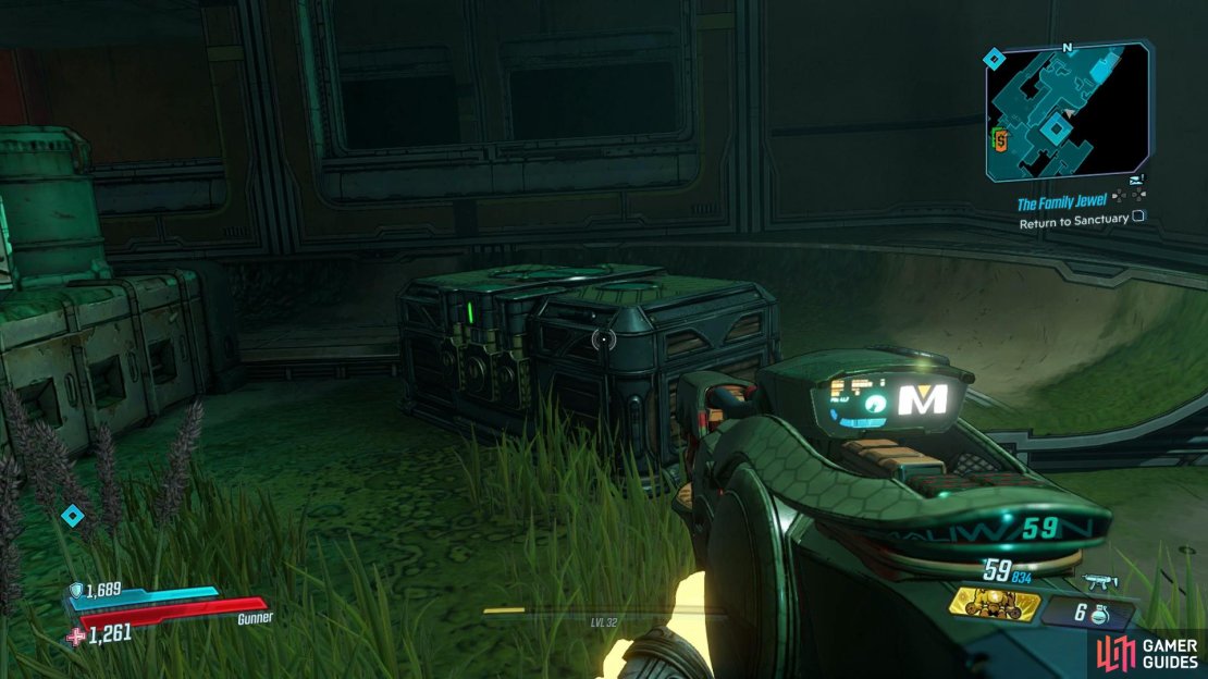 This chest can be found at the end of the Zone, after defeating the boss.
