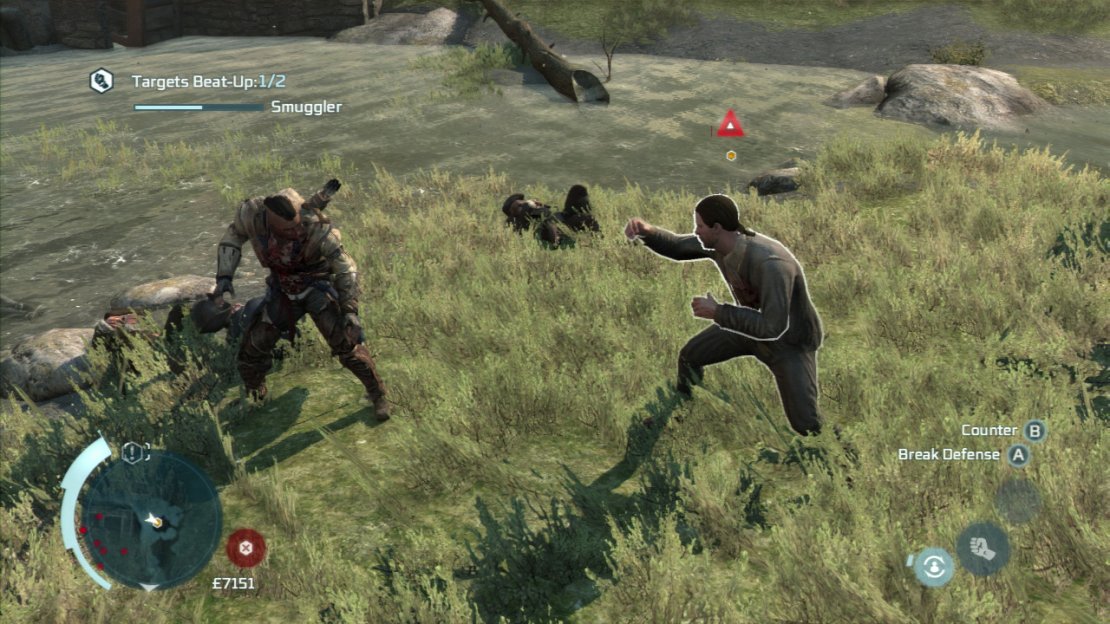 The Smuggler is actually a pair of guys. Again, both of these guys are essentially carbon copies of the Sailor and Peter Bunyan. As with the previous fights, dispose of their entourage and then focus on them. To finish quickly, counter attack as they attack you and throw in a couple of melee attacks when they stumble.