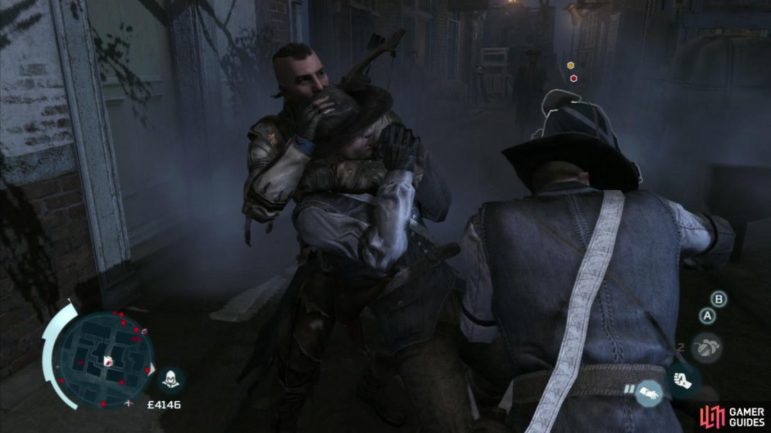 Ambient side-missions:   Prevent three Executions. When you happen upon the executions, kill the five enemies comprising the firing squads lining up to shoot the civilians. Once they are all dead you will have completed the task.  Beat up three leaders to Obtain information. You will find these patrols made up of three regular guards and a captain. Kill or defeat all of the regular soldiers and the captain will surrender. After a short scene, you will recieve some information and complete the task.  Plant false documents on three snitches. After talking to a friendly civilian indicated with a blue objective, marker you need to Walk up behind the yellow target on your map and pickpocket them in order to plant the false documentation.