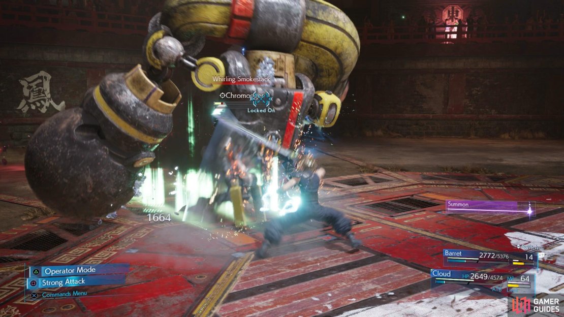 Blade Burst is effective against the sturdy Chromogger.