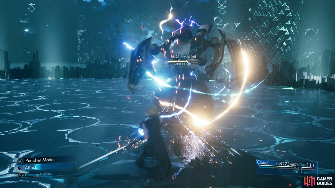 When you spot the electrical currents, it’s safe to close in for melee attacks.