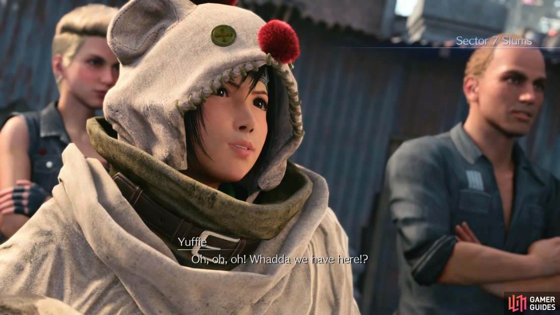 Yuffie in the Sector 7 Slums.