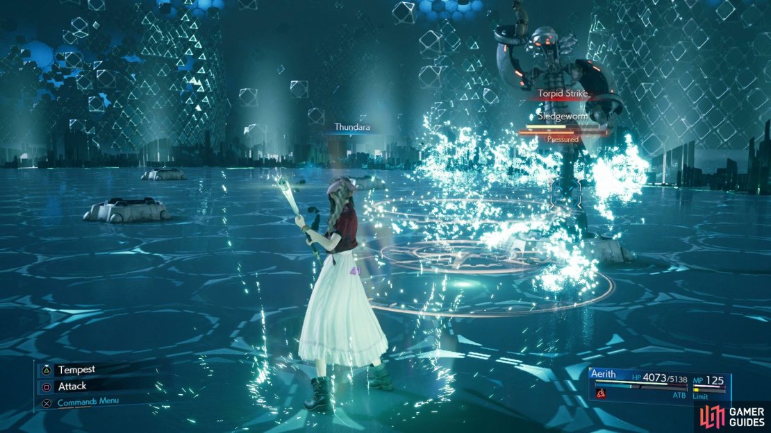 Dodge Torpid Strike and follow up with Thunder spells ot heavily damage it.