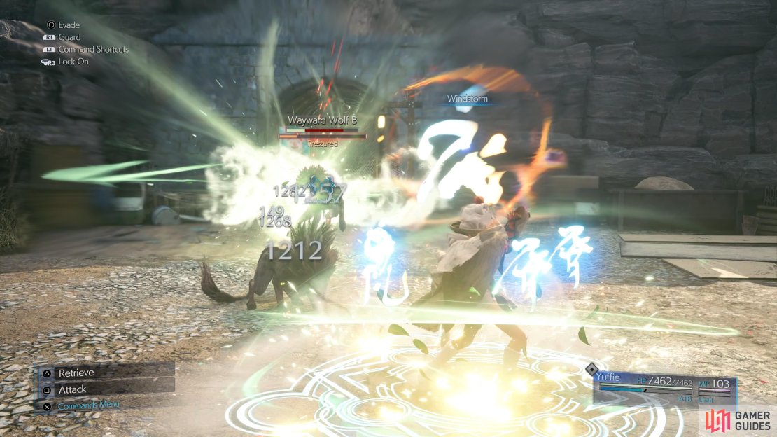 Windstorm will deal heavy damage to both of the Wayward Wolves