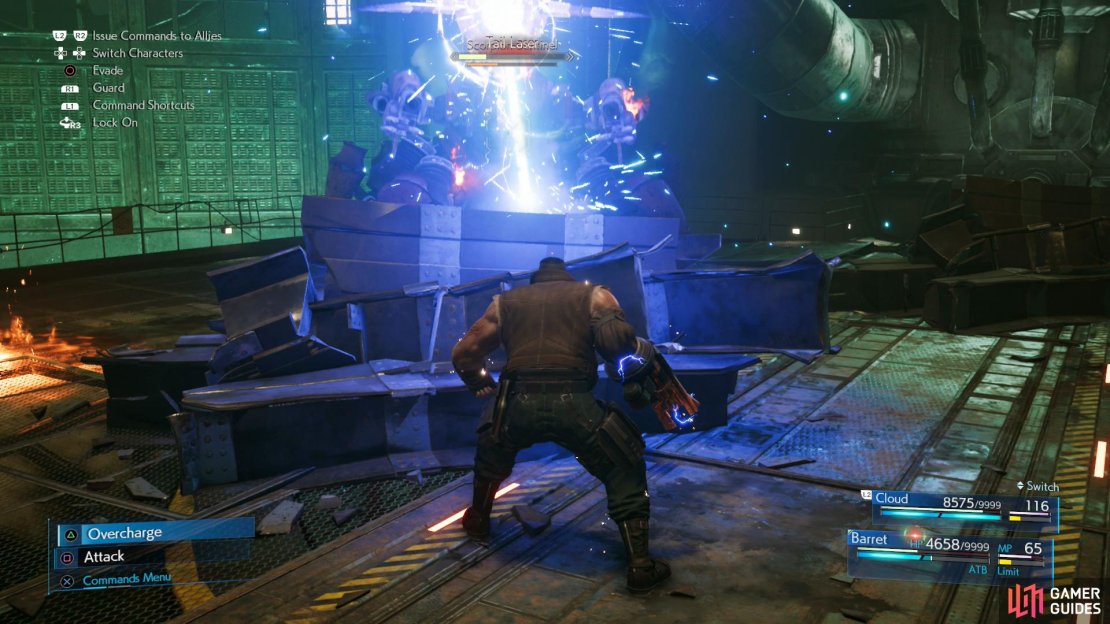 Evade the first “Tail Laser” as normal.