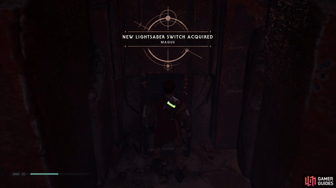 Collect the Magus Lightsaber Switch in the left corner