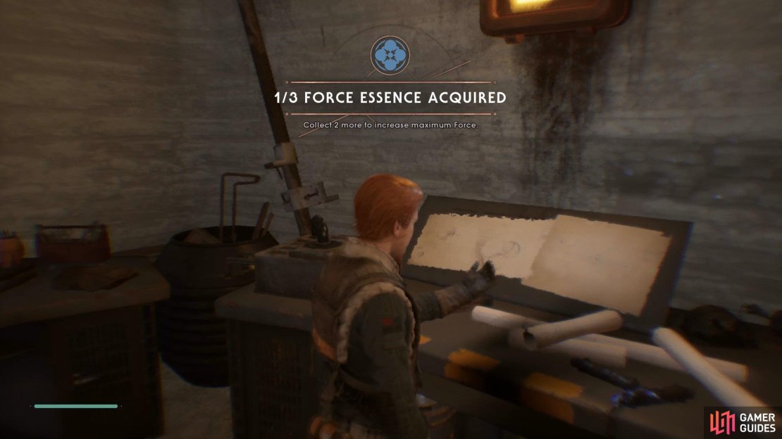 Head into Bogdo Sinkholes to find the first Force Essence.