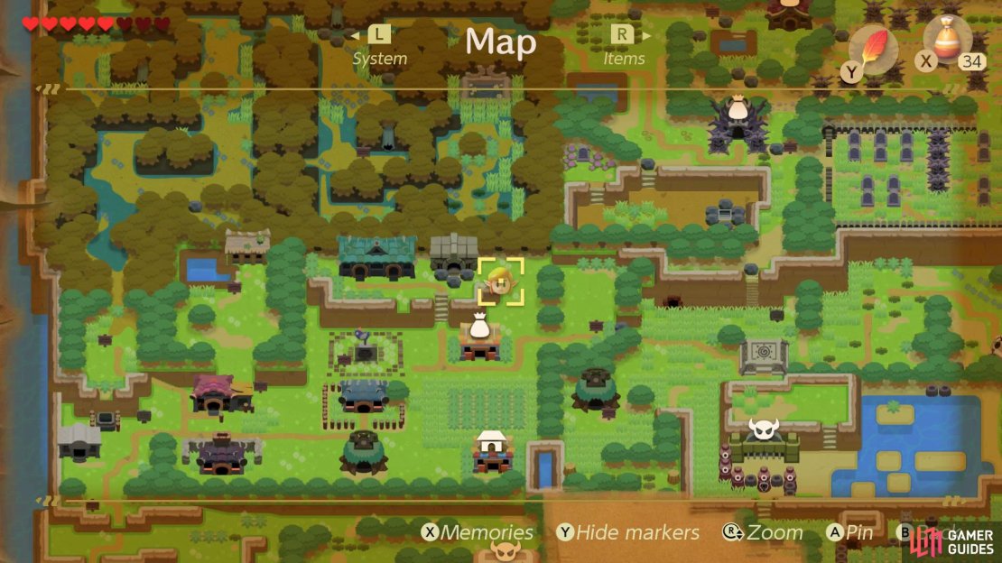Head to this location on the map and speak with the boy, remove the block and head in,
