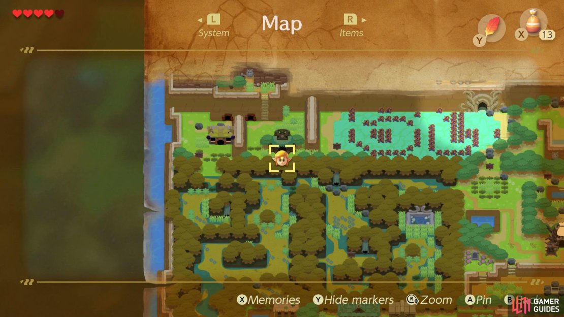Head to this location on the map, 