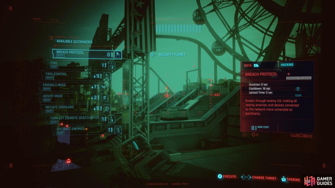 Either turn this turret friendly or destroy it before you begin