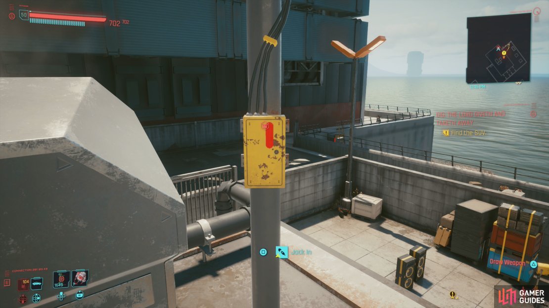 You can find an Access Point on the roof,