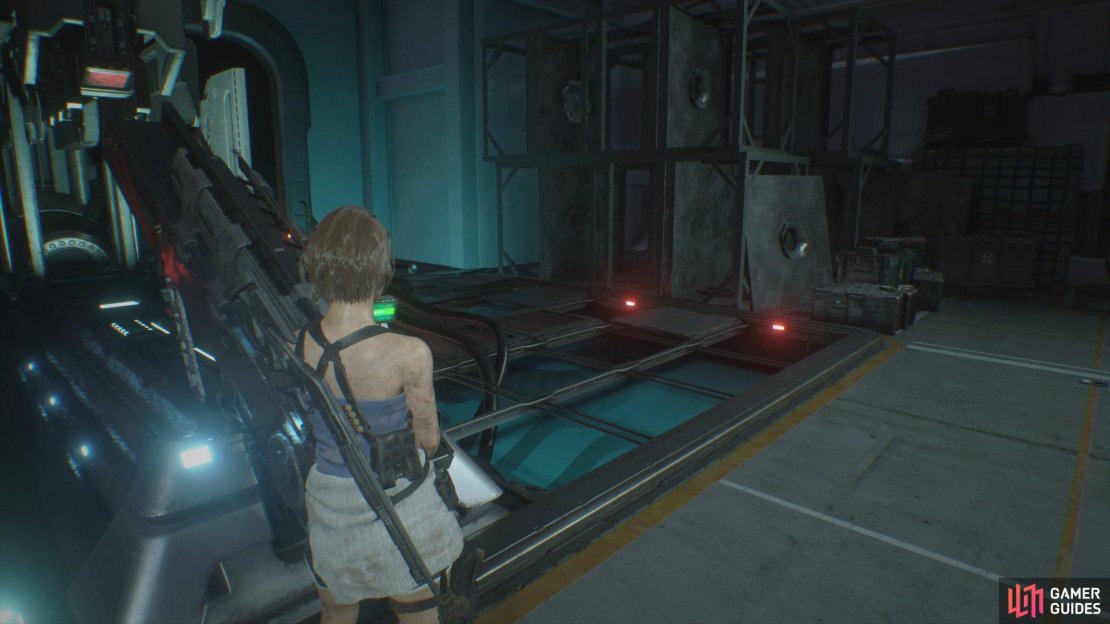 Use the Rail Gun to begin the battle