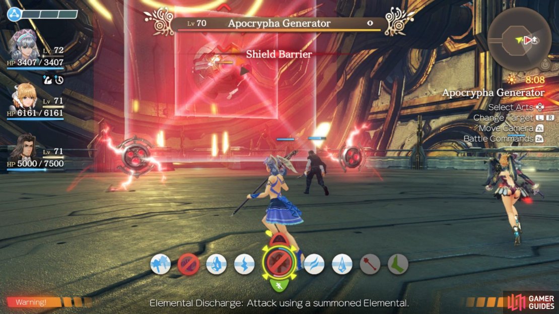 Shield Barrier will raise it’s Physical and Ether defence