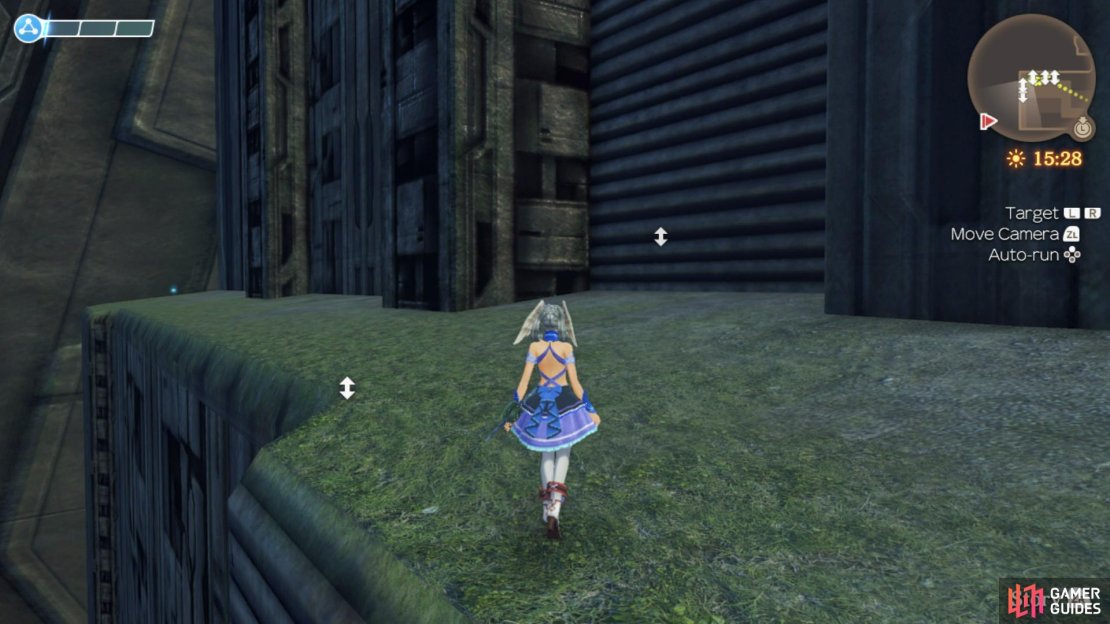 The journey to the Secret Area starts with climbing this massive wall