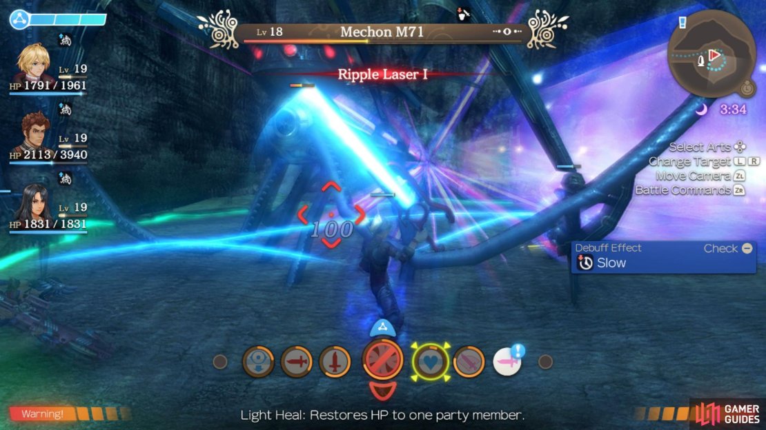 Ripple Laser will hit all targets standing in front of Mechon M71