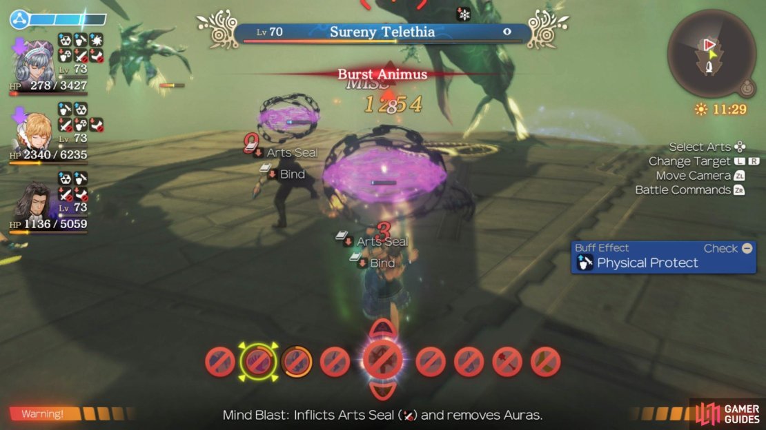 Burst Animus may deal light damage but the Arts Seal can be deadly