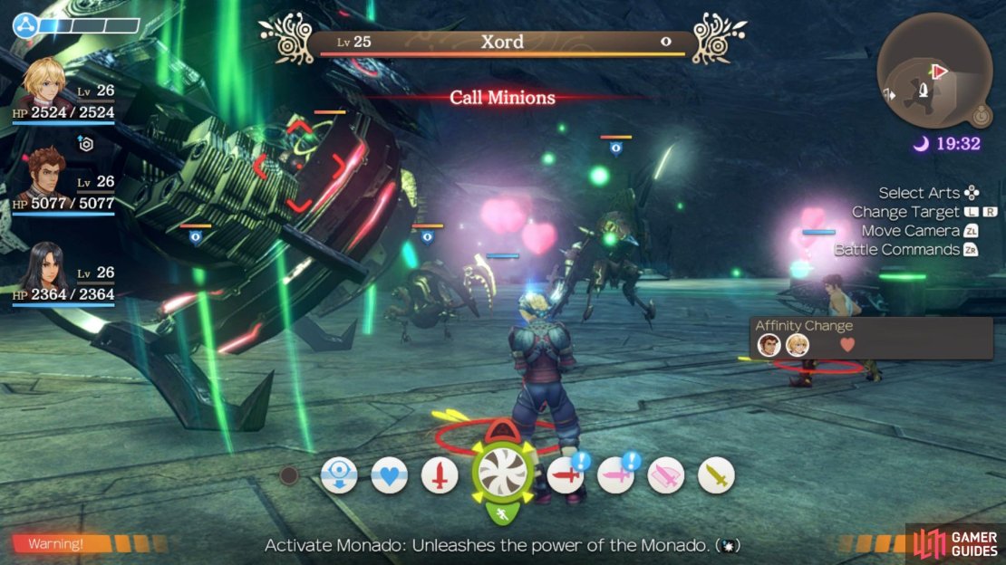 Use the minions that Xord calls to build your Party Gauge