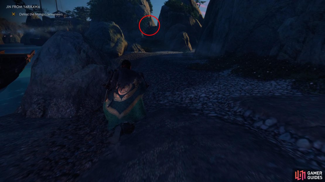 Take this path once the supply ship starts firing