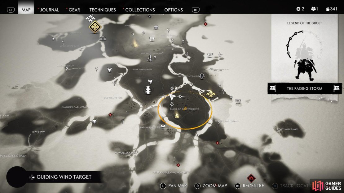 Head to this location on the map to find the first scroll