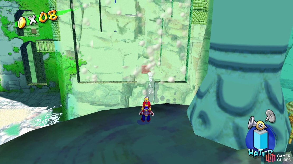 Spray this switch to create a path up the cliff