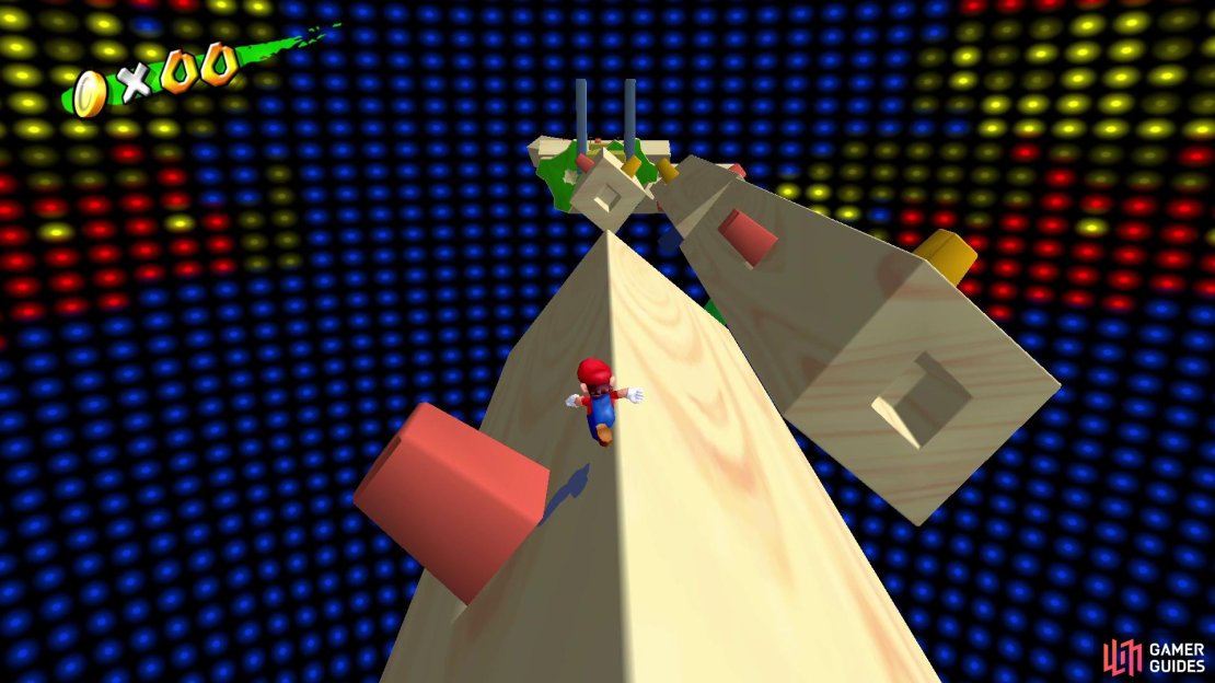Aim to cross over to the other side of the beam when positioned like this