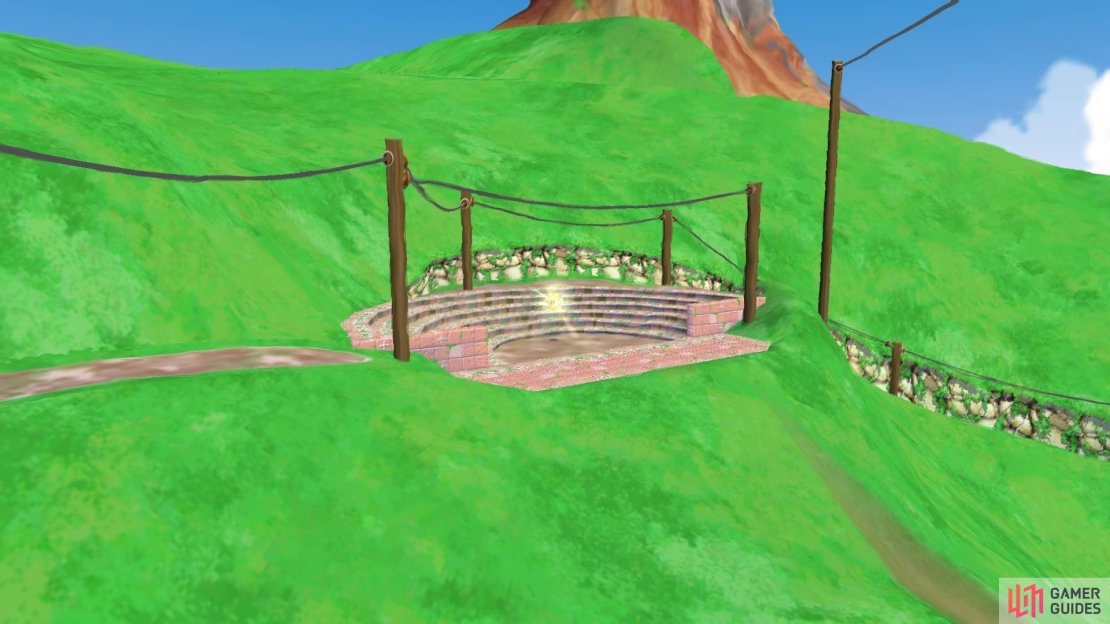 The Shine will spawn on top of the hill!