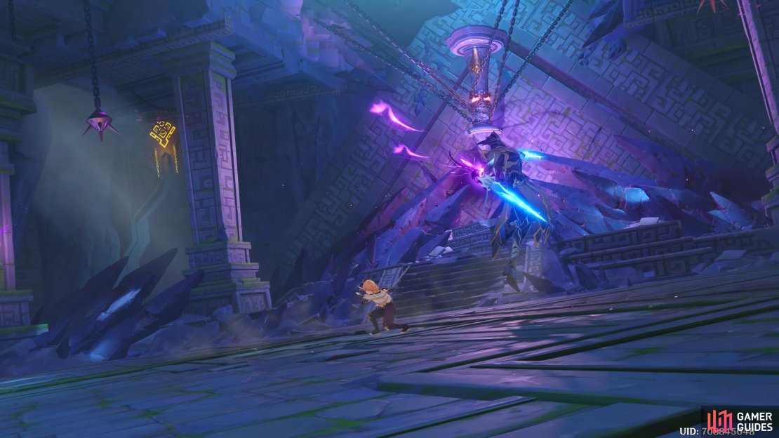 The Traveler and the Abyss Herald have one final showdown.