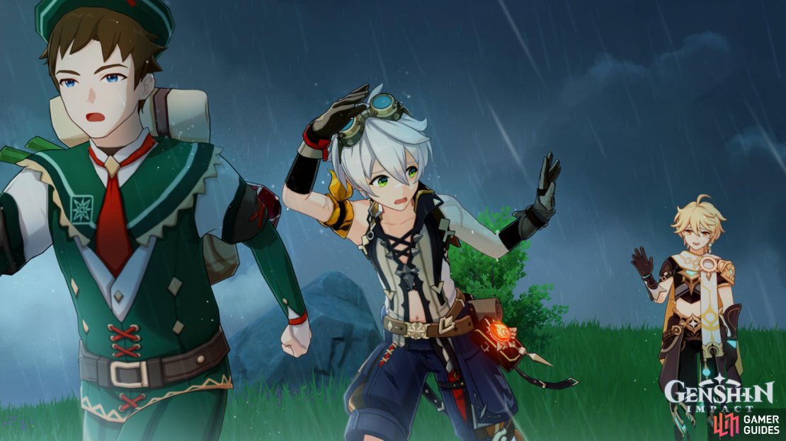 Bennett waving goodbye to the Traveler.