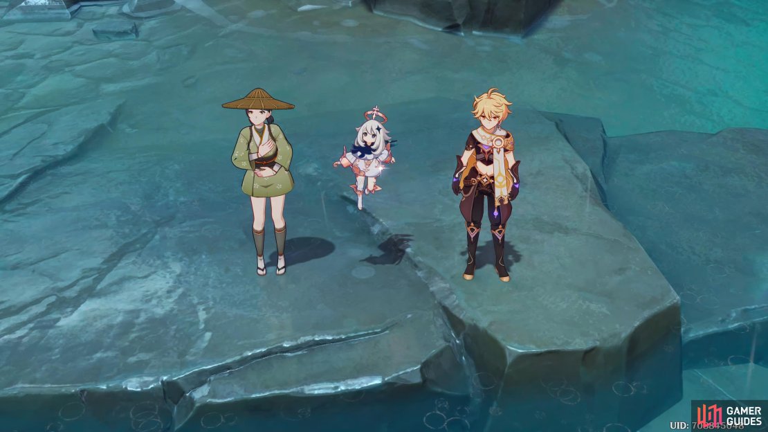 The Traveler, Paimon, and Kujirai make a big catch, but what could it be?