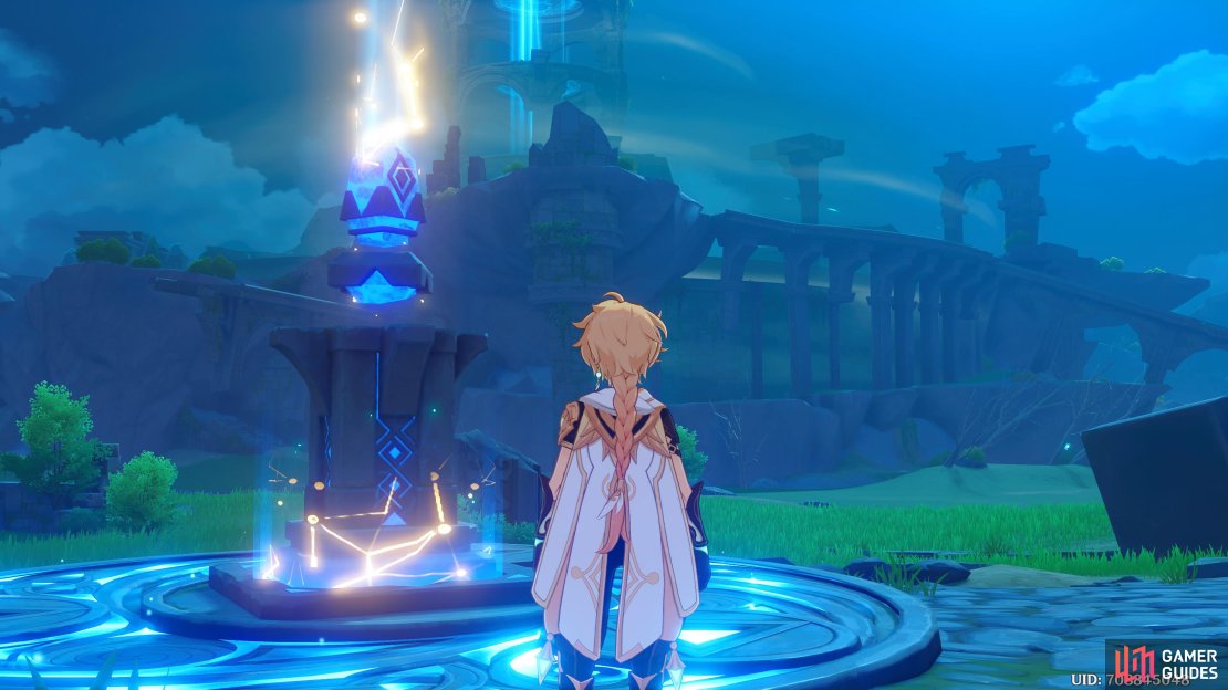 The Traveler has charged up the light actuator, to remove a seal from Stormterror’s lair.