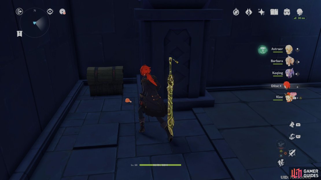 Head left after the first stairs to find this Common Chest