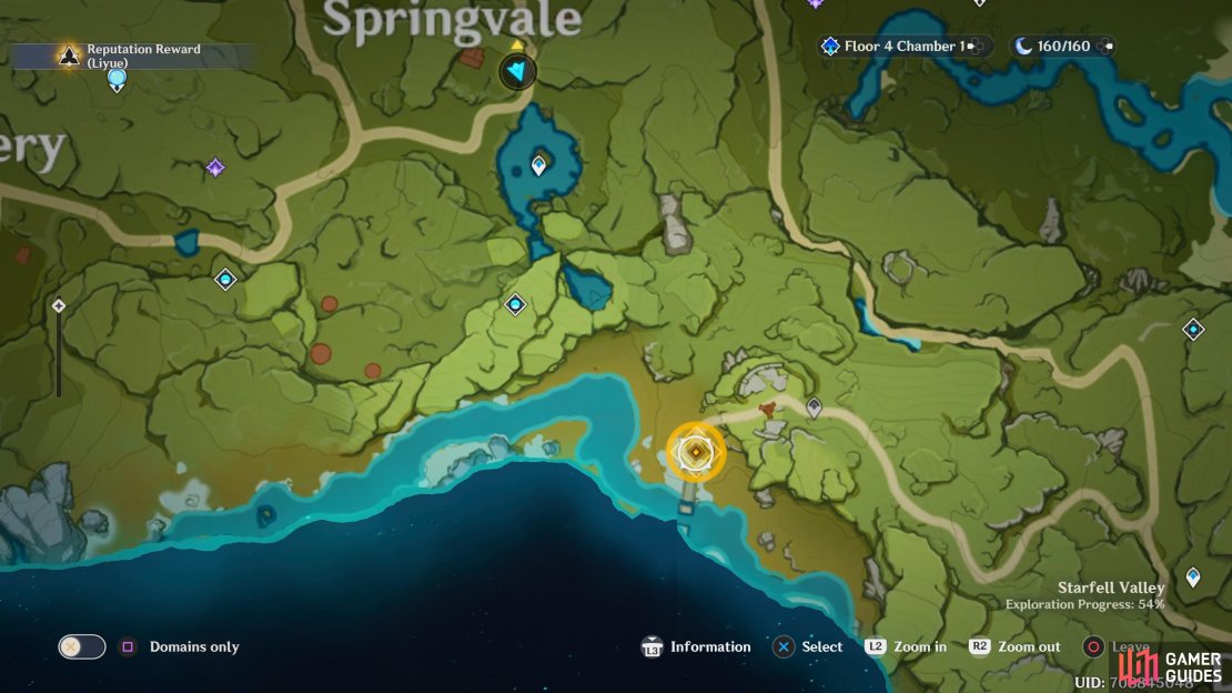 Dragonspine can be reached by going south from Mondstadt.