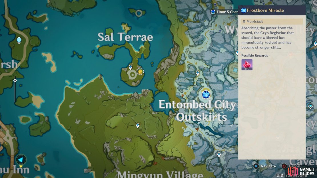 The Event can be found at the Entombed City Outskirts