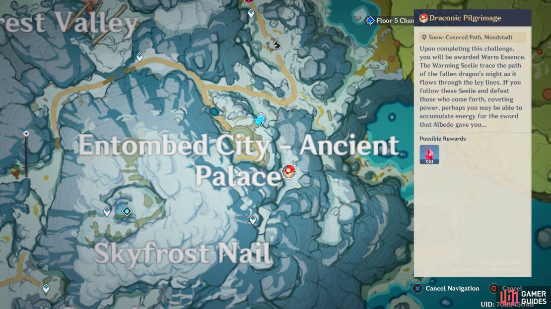 Go to your map to find the current location of the Draconic Pilgrimage