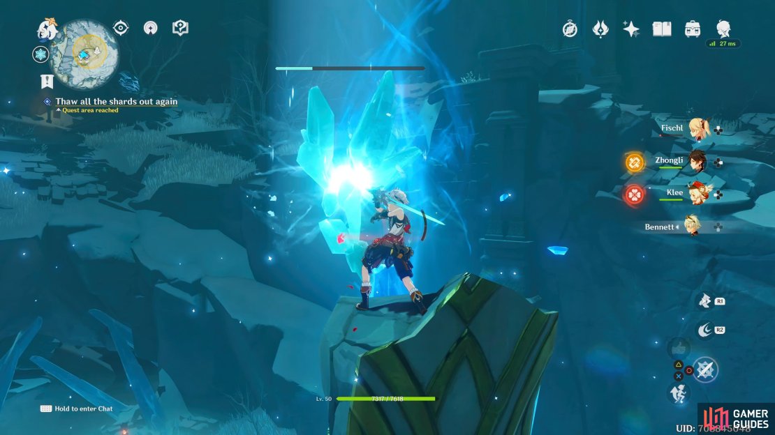 These are the shards that you need to destroy, they can be found on the raised platforms.