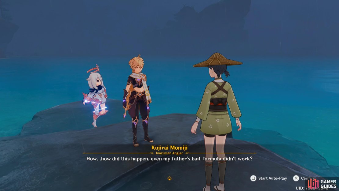 Kujirai is upset at the outcome of the haul, and no matter how much consoling, Paimon gives will help her.