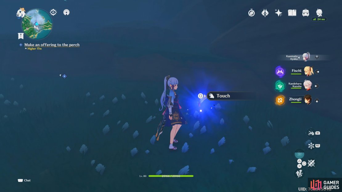 The north feather is directly in front of you, interact with it to send it back to the perch.