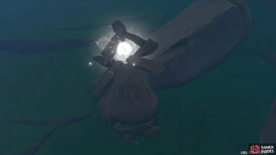 Use the white lanterns to traverse through the mist.