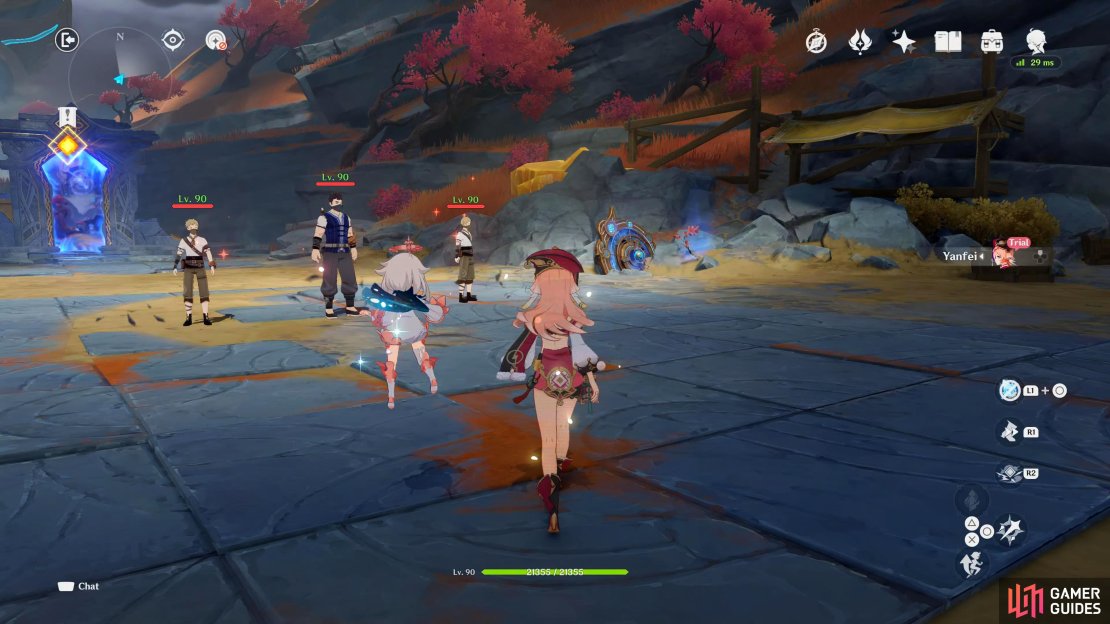 Yanfei’s memory has her fight Treasure Hoarders.