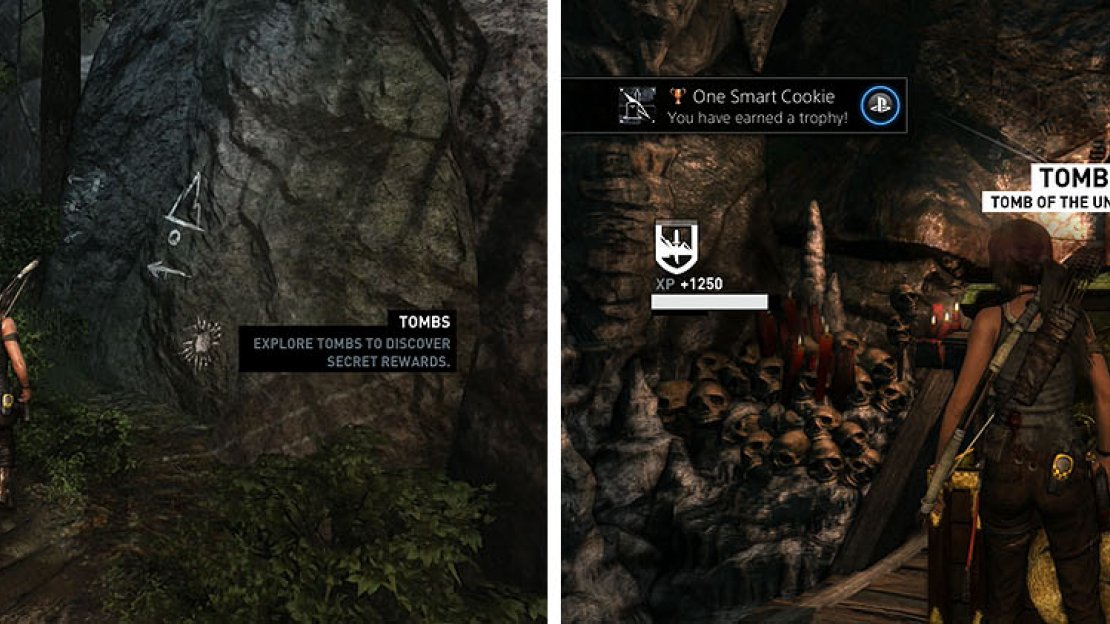 Tombs are hidden across the island and grant huge bonuses if they are completed.