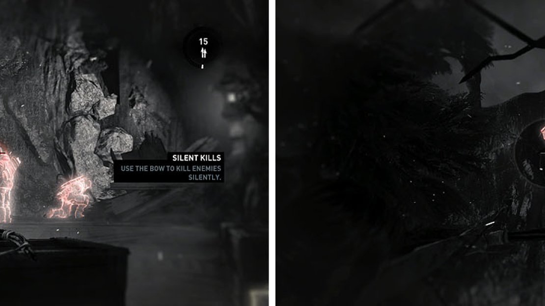 Kill the guards quickly to take out the third guard before he reaches the ground.