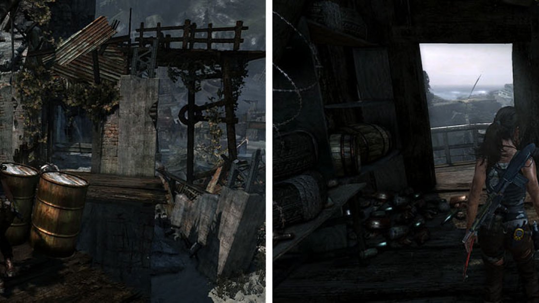 There are two paths, with the right one leading to a relic and the top of the tower.