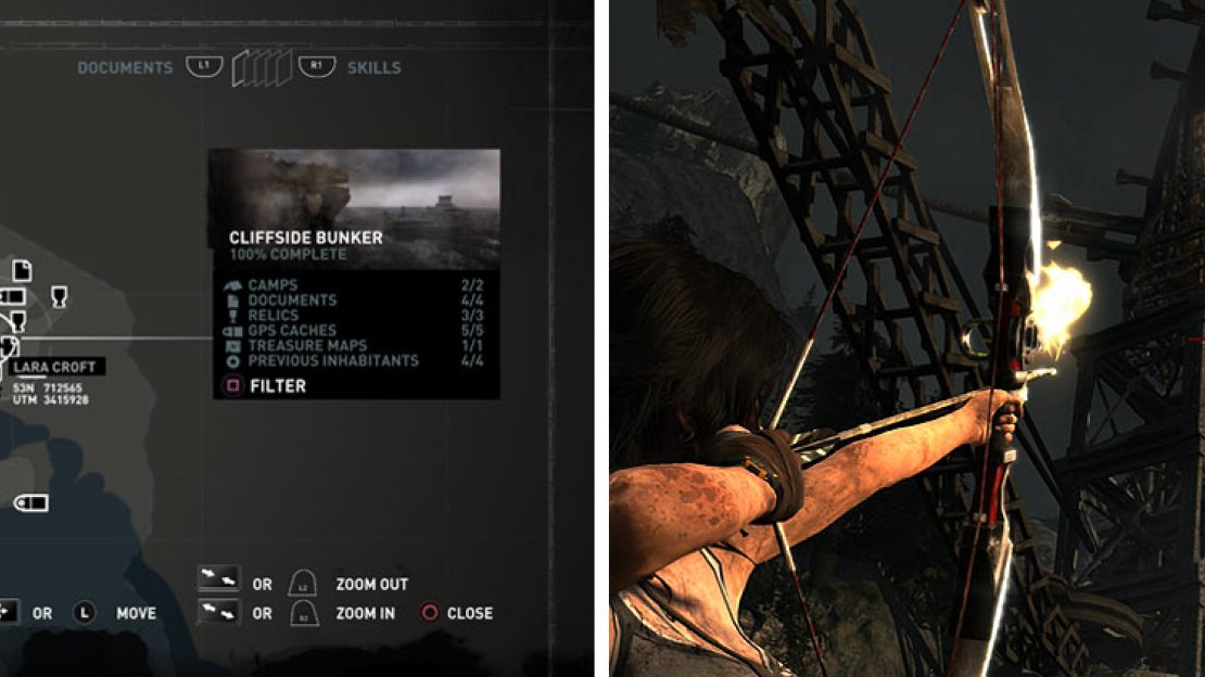 Flag 4 - From the roof of the bunker, look up toward the radio tower.