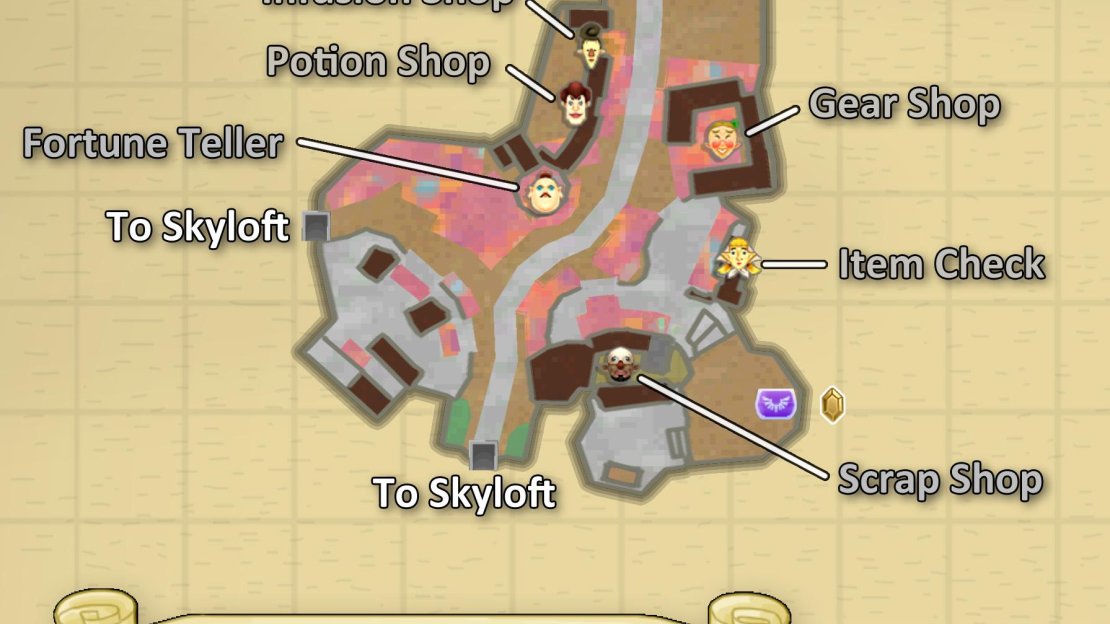 Map of the Bazaar.