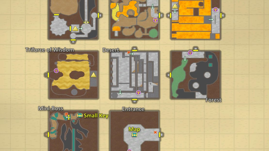Map of Sky Keep (default room position).
