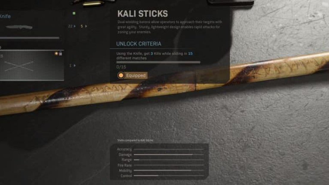 Overview of the Kali Sticks. 