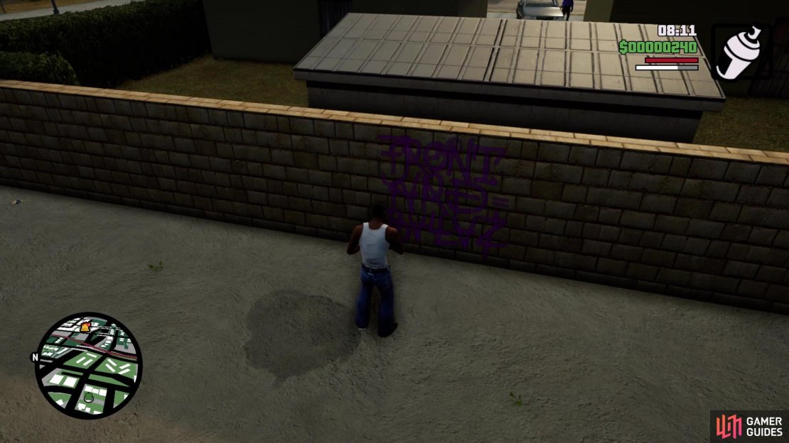 Look in the alleyway behind the second Tag to find the third one