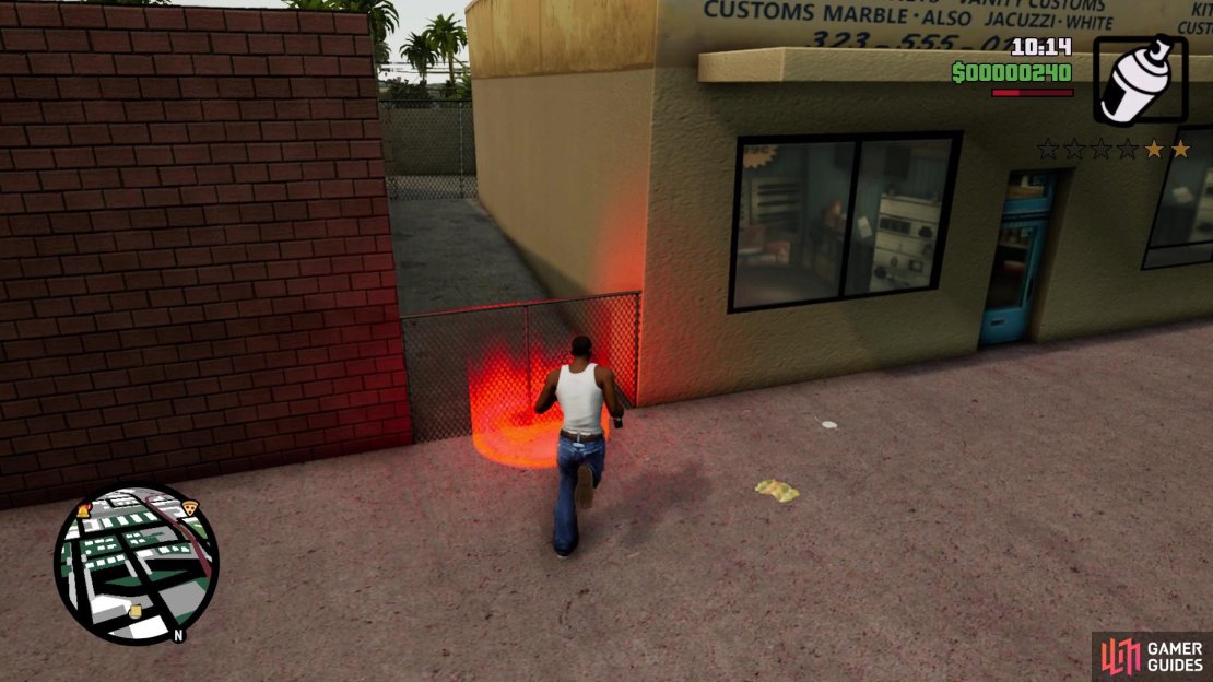 Jump over this fence and the next to get closer to the final Tag in this mission