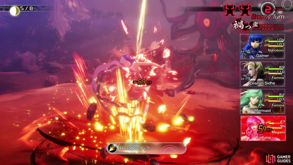 Beatdown will deal higher damage with the more HP Ippon-Datara has.